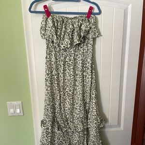 Strapless maxi dress